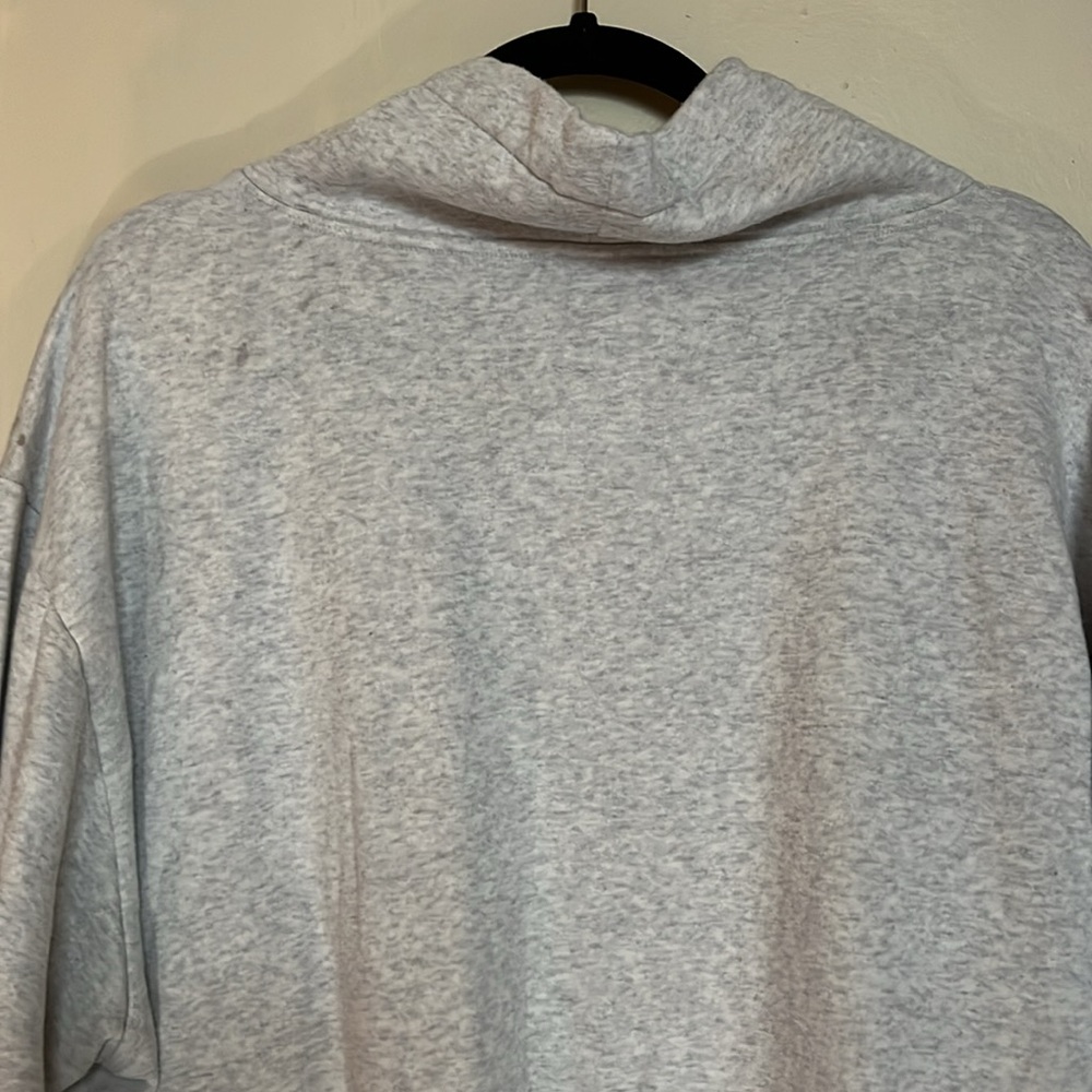 Victoria's Secret PINK Everyday Lounge COWL Neck Sweatshirt Heather Grey XXL - Picture 10 of 16